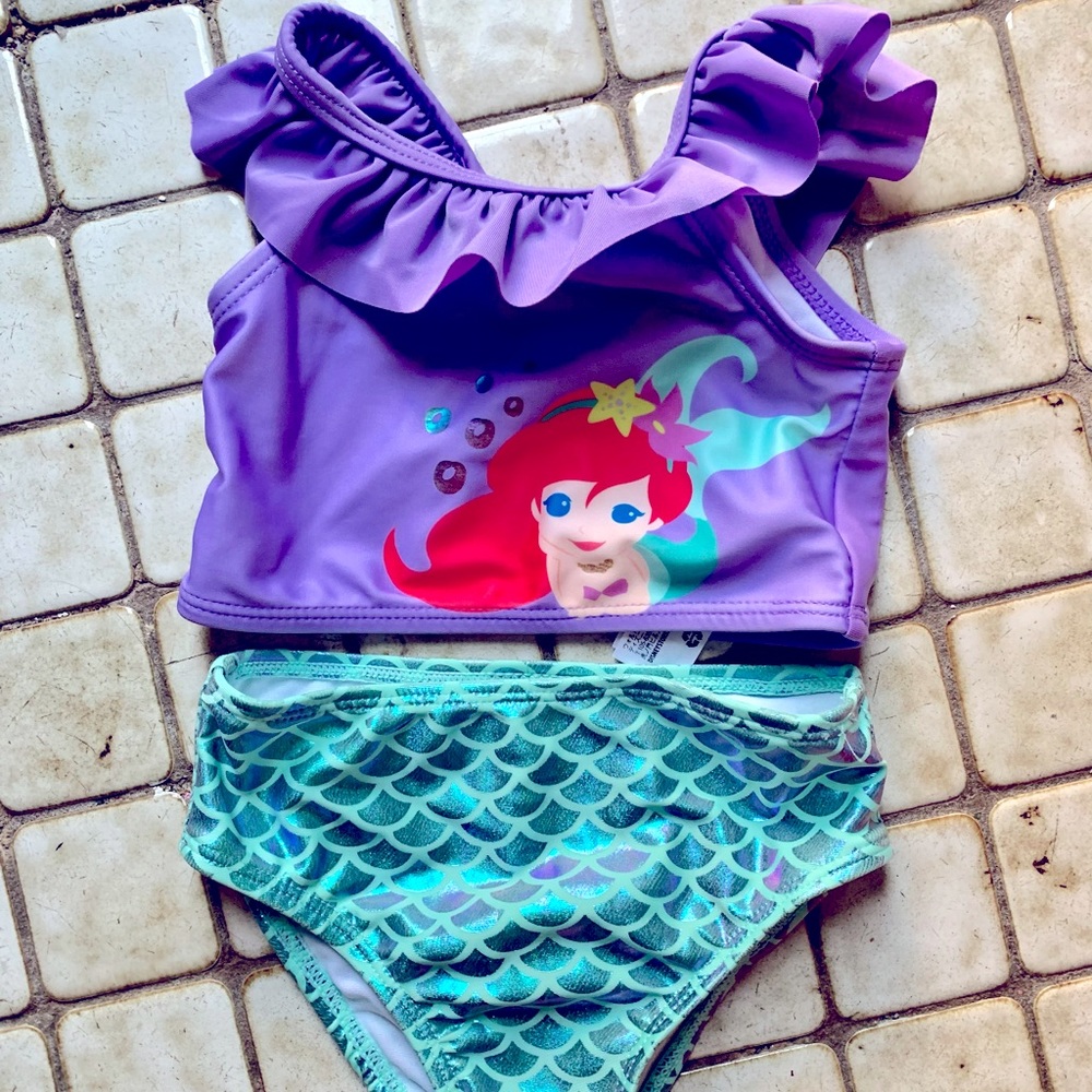 Disney baby girl mermaid swimsuit 12-18 month